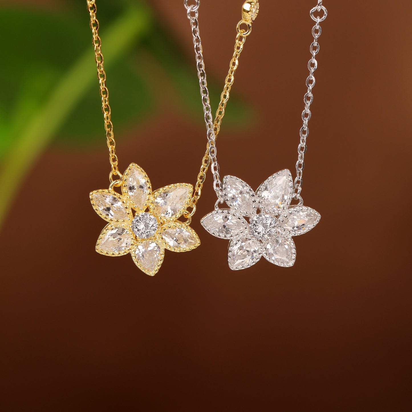 Alina Flower Pendant Necklace