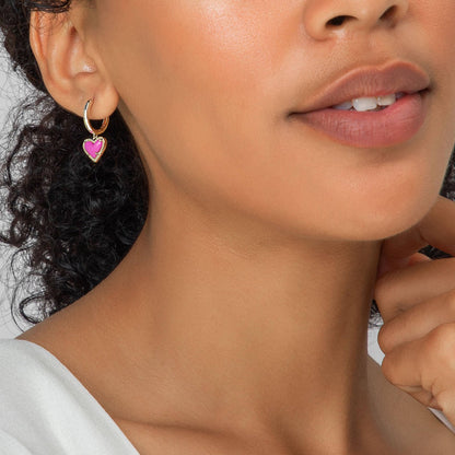 Elle Amour Heart Earrings